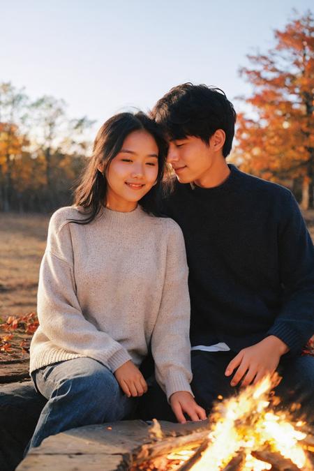 01862-3687535089-4128-_a couple of lovers, man and woman, sitting next to campfire, sweater, autumn_film grain, soft light, exposure blend, medium sho.png